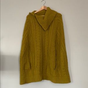 Knit poncho from Anthropologie Sz M/L like new